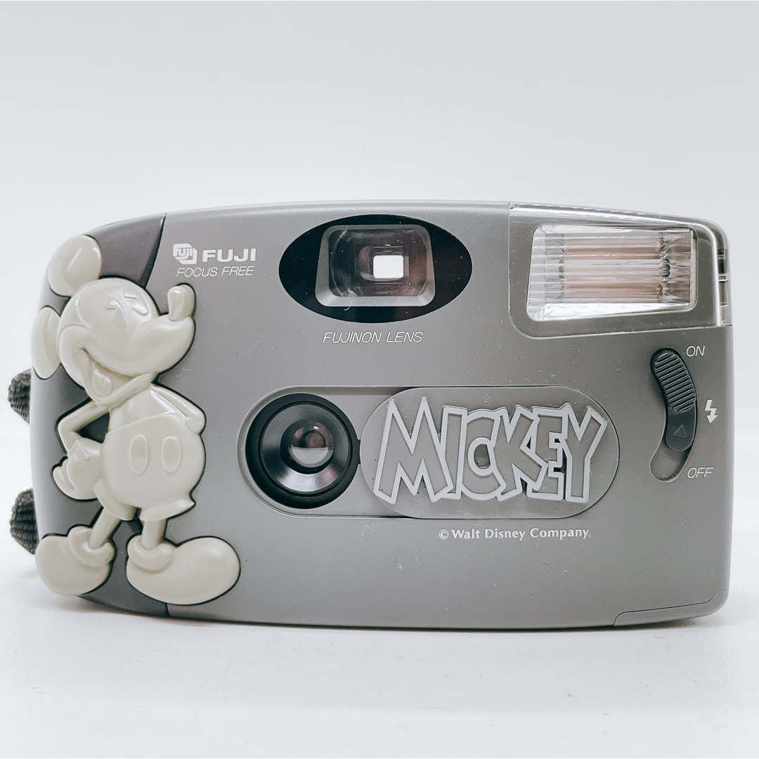 富士フイルム(フジフイルム)の【完動品】Fuji Hi! Mickey Mouse フィルムカメラ コンパクト スマホ/家電/カメラのカメラ(フィルムカメラ)の商品写真