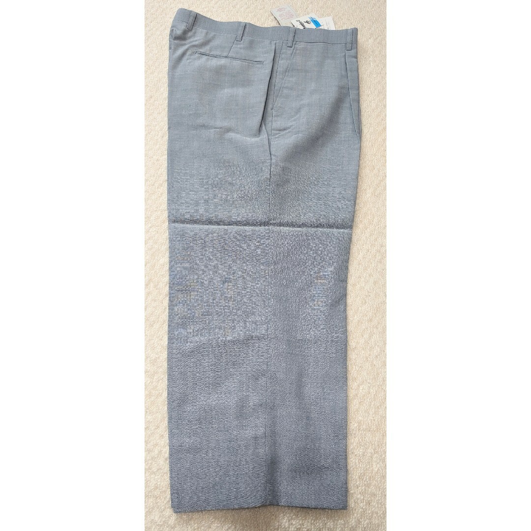 青山(アオヤマ)のメンズ　ズボン　スラックス　パンツ　スーツ　春夏　大きめ　ブルー　グレー　水色 メンズのパンツ(スラックス)の商品写真