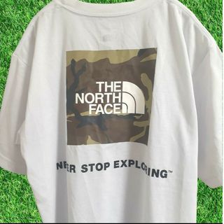 ザノースフェイス(THE NORTH FACE)の【即日発送】ノースフェイス　ボックスロゴ　カモフラ柄　サイズM THE NORT(Tシャツ/カットソー(半袖/袖なし))