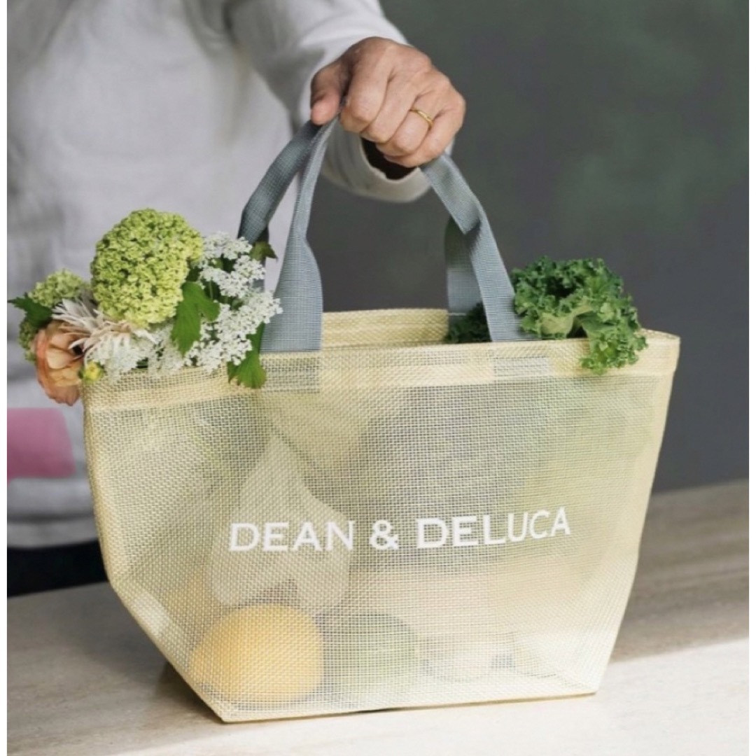 DEAN & DELUCA(ディーンアンドデルーカ)のDEAN & DELUCA　メッシュトートバッグ　シトラスイエローＳサイズ レディースのバッグ(トートバッグ)の商品写真