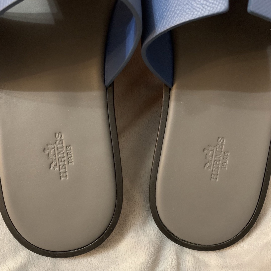 エルメス メンズサンダル《イズミール》ブルー 新品未使用 HERMES