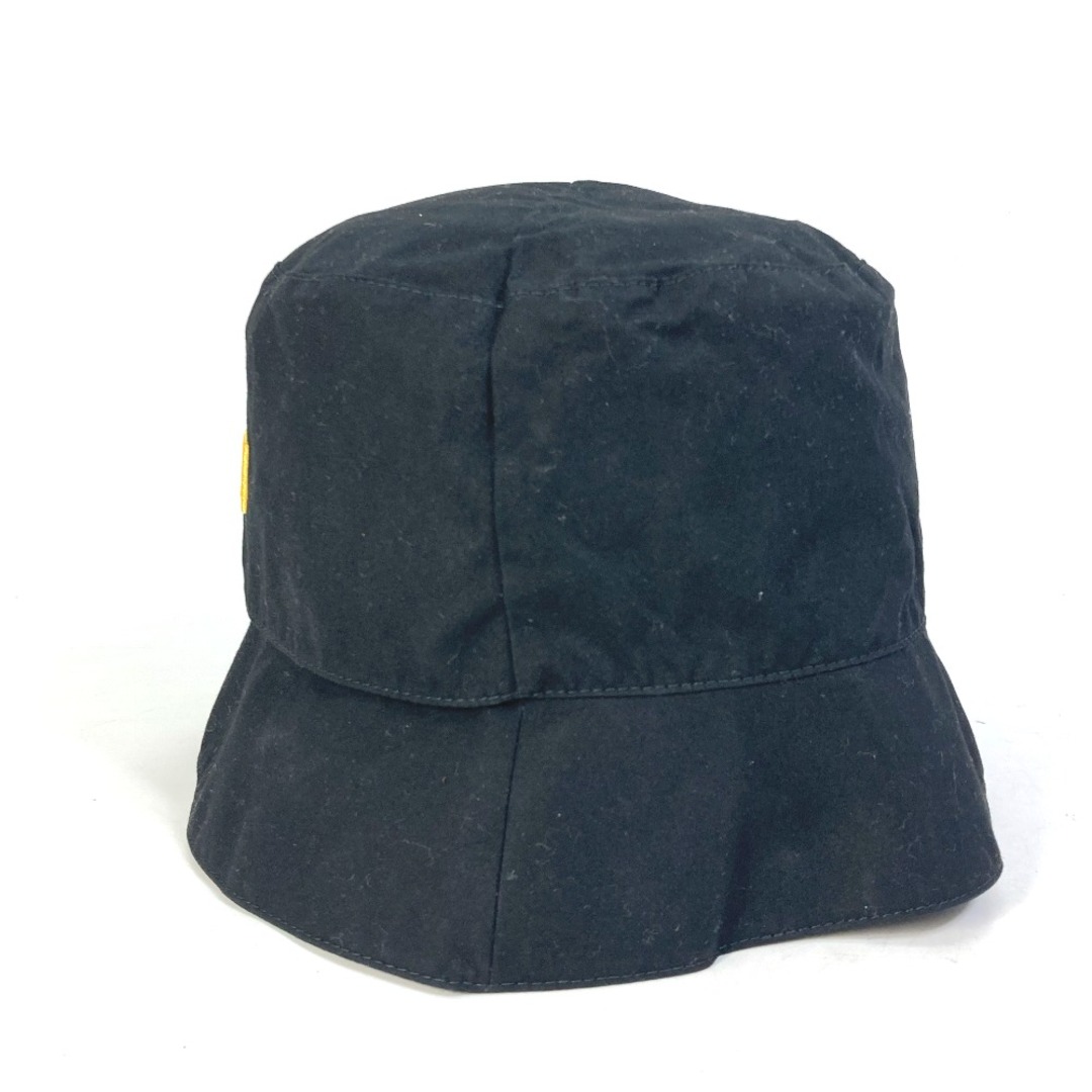 FENDI(フェンディ)のフェンディ FENDI ロゴ フィッシャーマンハット FXQ790 ハット帽 帽子 バケットハット ボブハット ハット コットン ブラック 美品 メンズの帽子(ハット)の商品写真