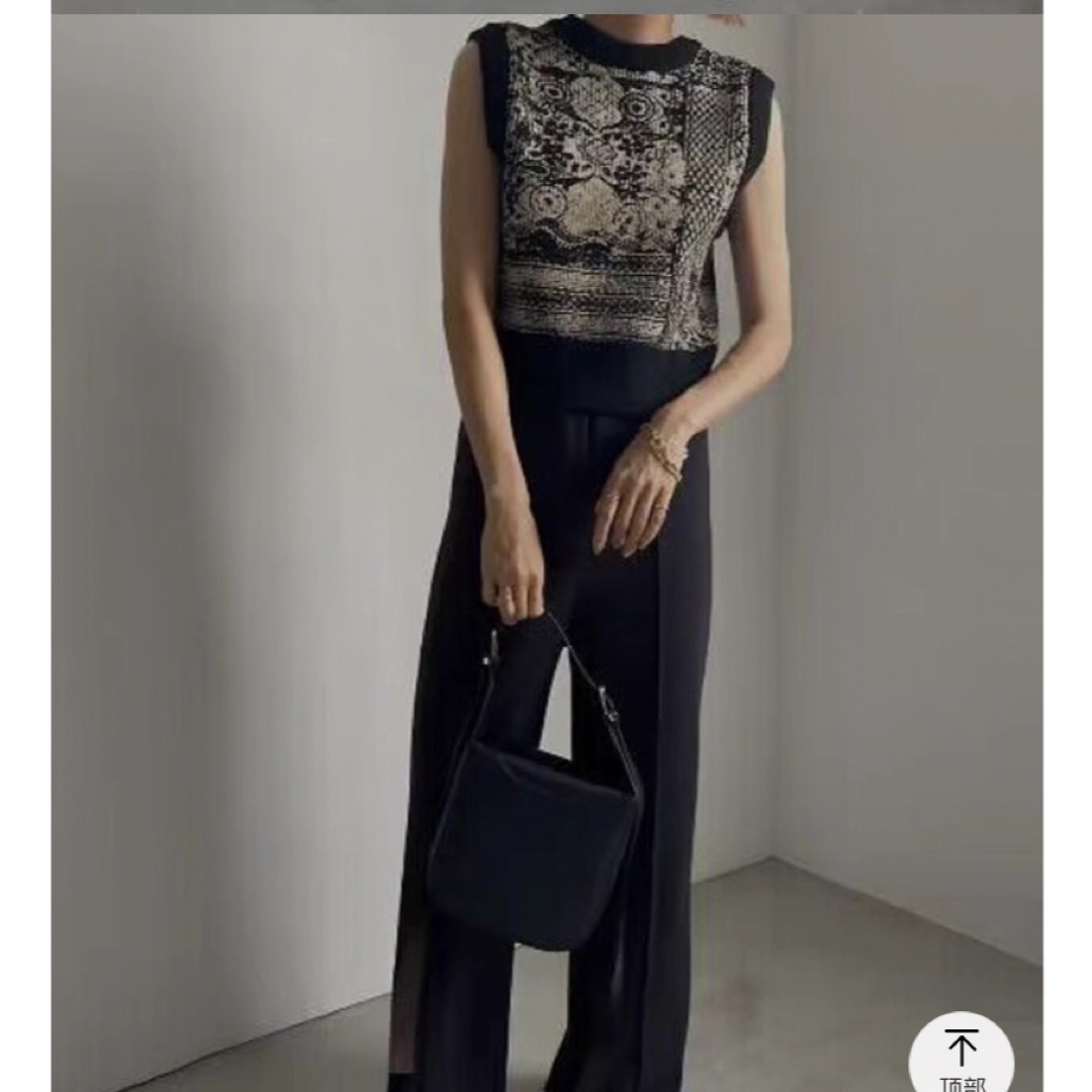 Ameri VINTAGE - ☆即納☆【AMERI】2WAY LACE PAINTING KNIT TOPの通販