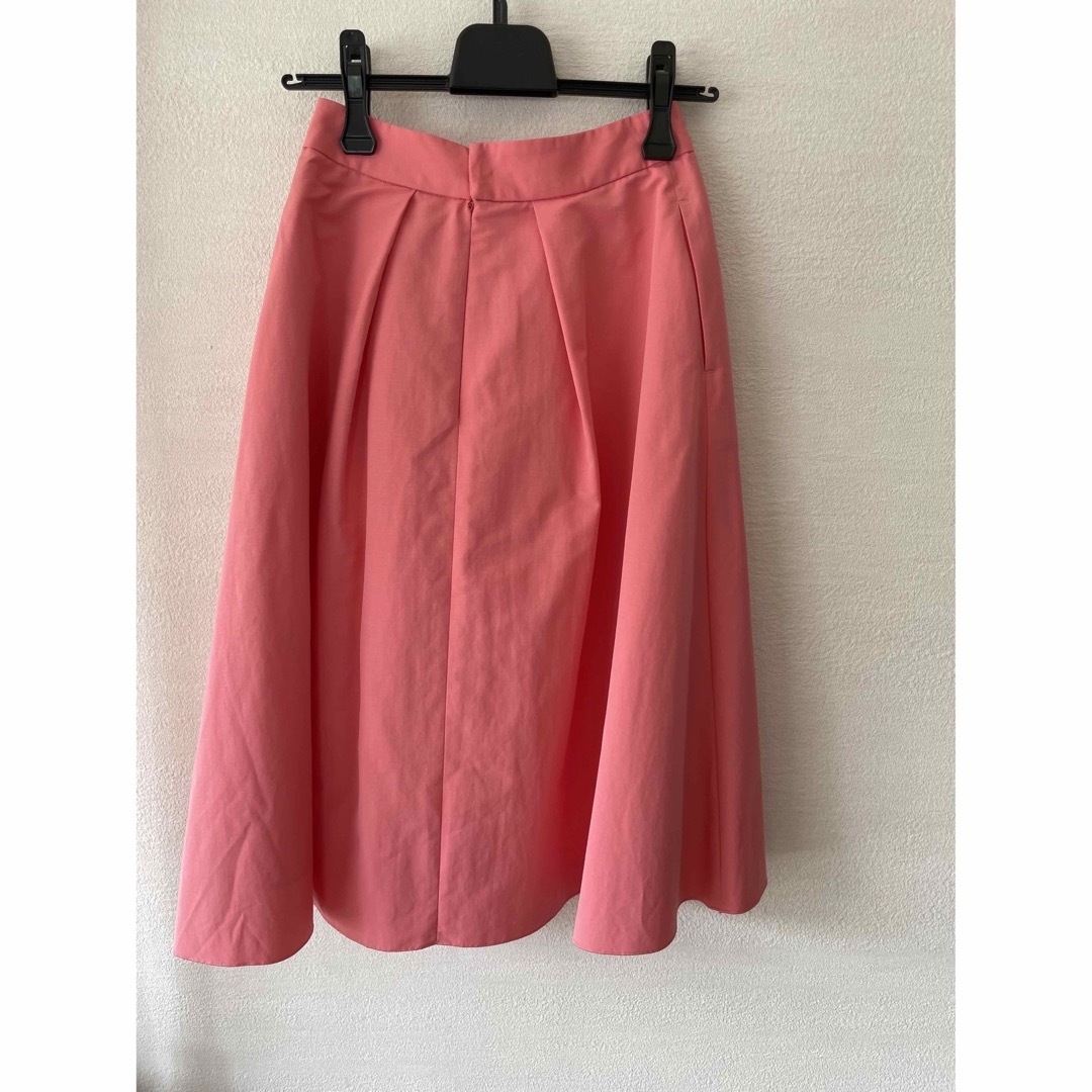 ROPE’(ロペ)のロペ ROPE 36 M 9号 7号 アシメタックフレアスカート 膝下 ピンク レディースのスカート(ひざ丈スカート)の商品写真
