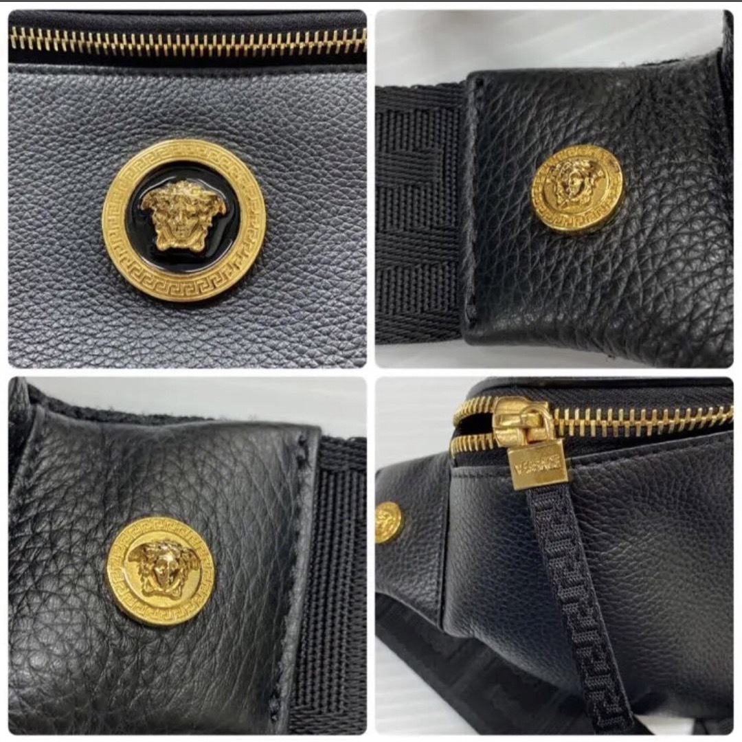 【美品】ヴェルサーチ VERSACE ボディバッグ ウエストバッグ