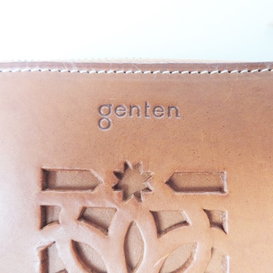 genten(ゲンテン)のゲンテン コインケース - ブラウン レザー レディースのファッション小物(コインケース)の商品写真