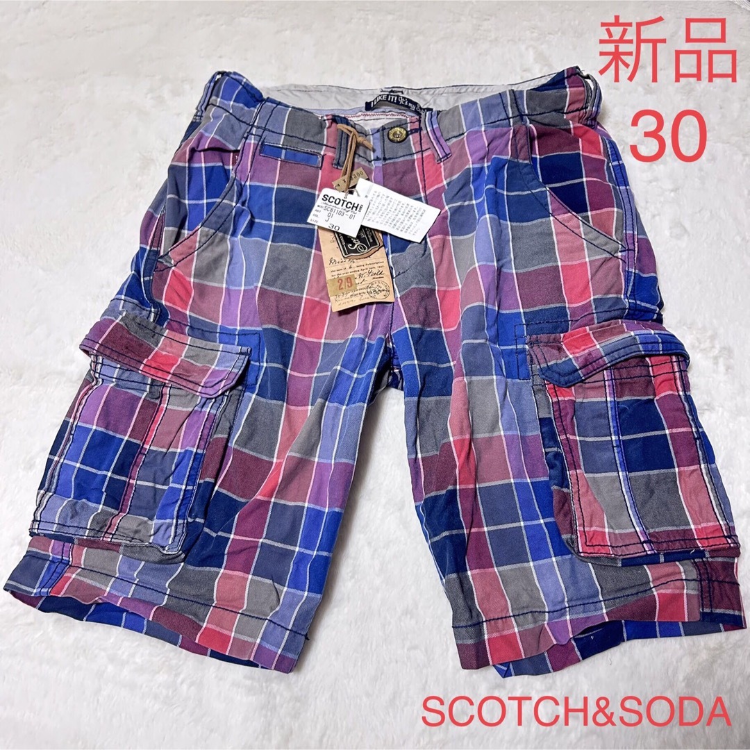 ハーフパンツ ショートパンツ チェック柄 半ズボン　SCOTCH&soda | フリマアプリ ラクマ