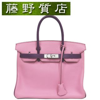 エルメス(Hermes)の(美品）エルメス HERMES バーキン30 BIRKIN パーソナルオーダー シェーブル ピンク × 紫 マットシルバー金具 □O刻印 2011年 8219(ハンドバッグ)