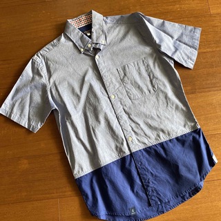 オリヒカ(ORIHICA)のオリヒカ 半袖シャツ　デニムクレイジータイプ　S(シャツ)