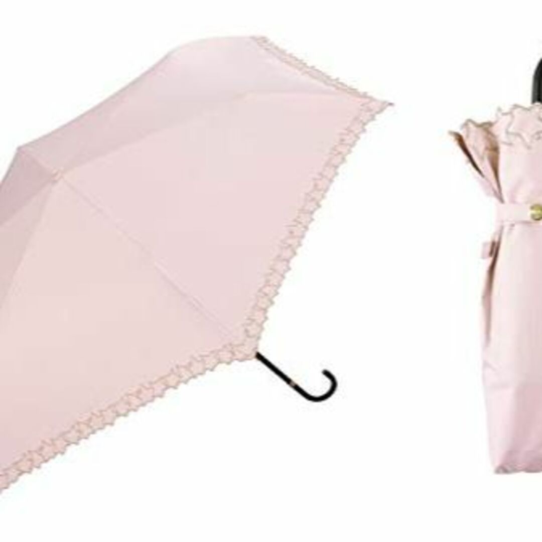 【色: ピンク】Wpc. 日傘 遮光フレームスタースカラップ刺繍mini ピンク 5