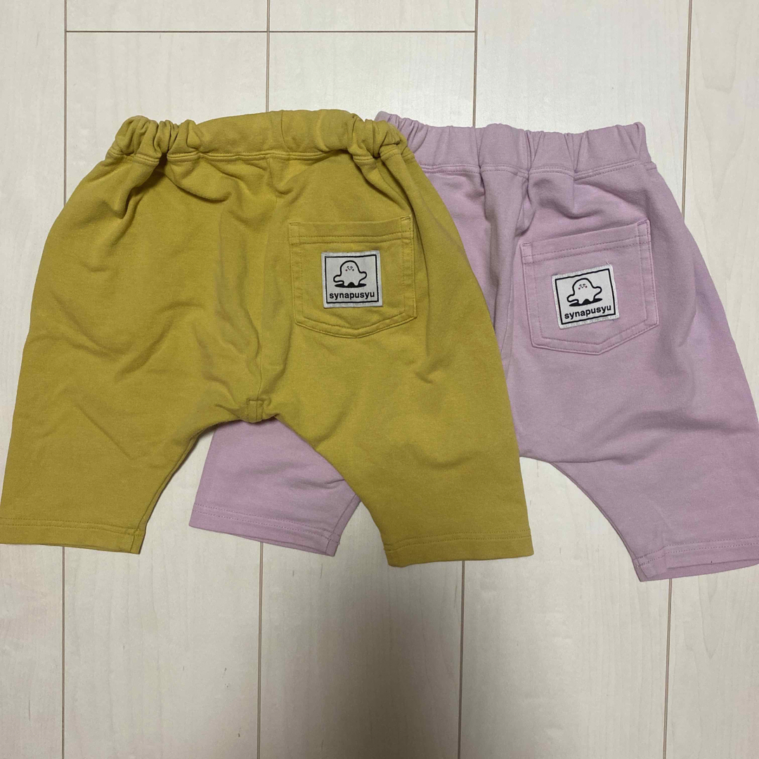 GU(ジーユー)のGU シナぷしゅコラボパンツ　90cm 2枚セット キッズ/ベビー/マタニティのキッズ服女の子用(90cm~)(パンツ/スパッツ)の商品写真