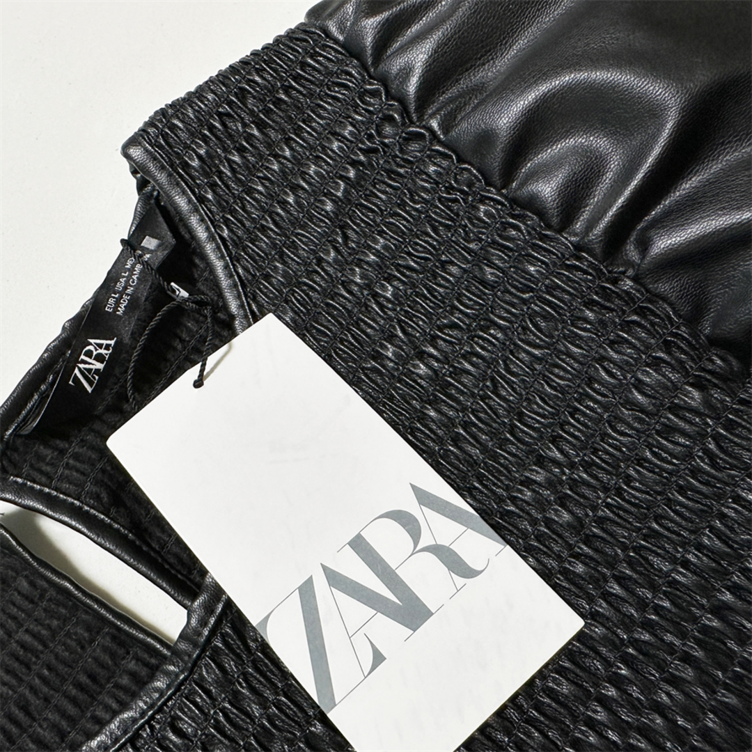 ZARA(ザラ)の【ZARA】ザラ シャギーボディ 光沢感 ワンピース タグ付未使用 レディースのワンピース(ロングワンピース/マキシワンピース)の商品写真