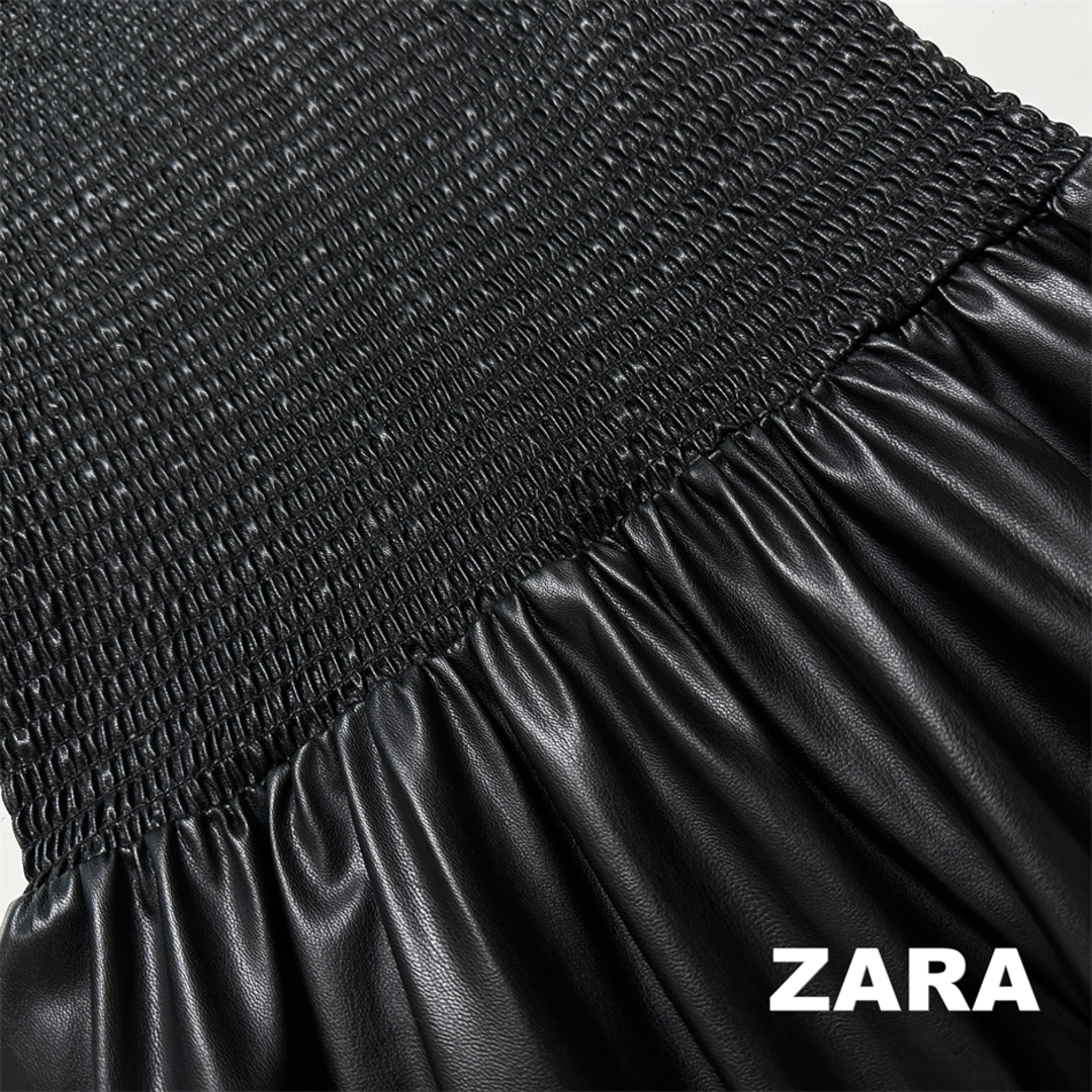 ZARA(ザラ)の【ZARA】ザラ シャギーボディ 光沢感 ワンピース タグ付未使用 レディースのワンピース(ロングワンピース/マキシワンピース)の商品写真