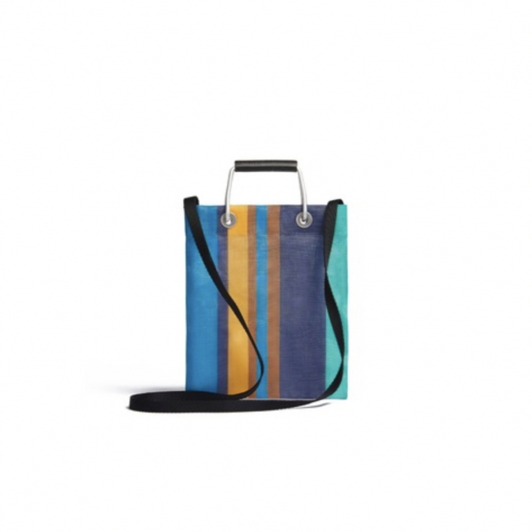 Marni(マルニ)のMARNI ストライプミニショルダーバック ナルシスブルー 新品 レディースのバッグ(ショルダーバッグ)の商品写真