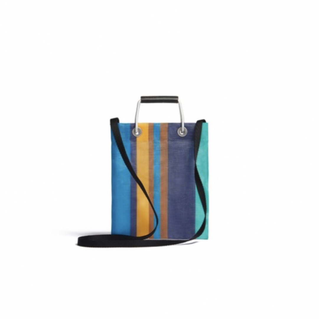 Marni - MARNI ストライプミニショルダーバック ナルシスブルー 新品の