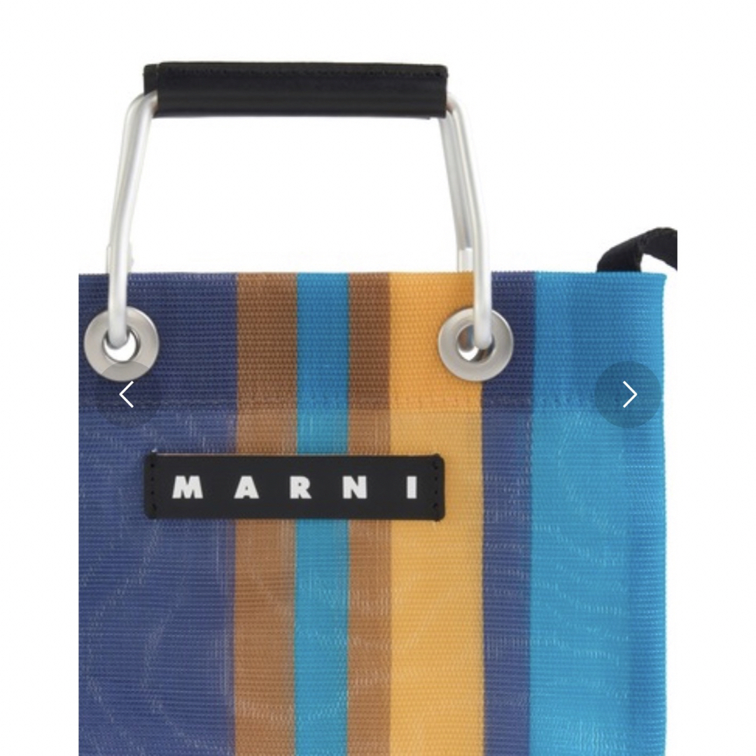 Marni(マルニ)のMARNI ストライプミニショルダーバック ナルシスブルー 新品 レディースのバッグ(ショルダーバッグ)の商品写真