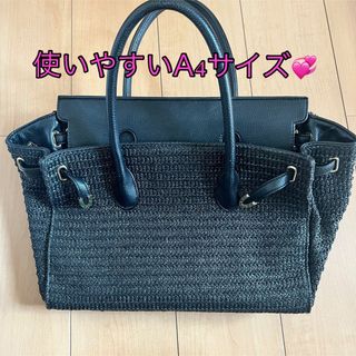 ザラ(ZARA)のトートバッグ A4 かご バッグ(トートバッグ)