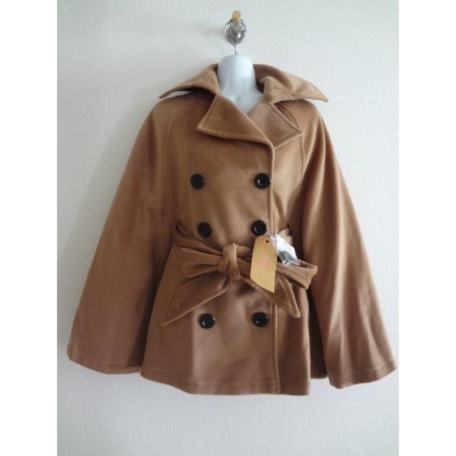 GRL(グレイル)のGRL コート(ポンチョ風) 茶 Mサイズ レディースのジャケット/アウター(ポンチョ)の商品写真