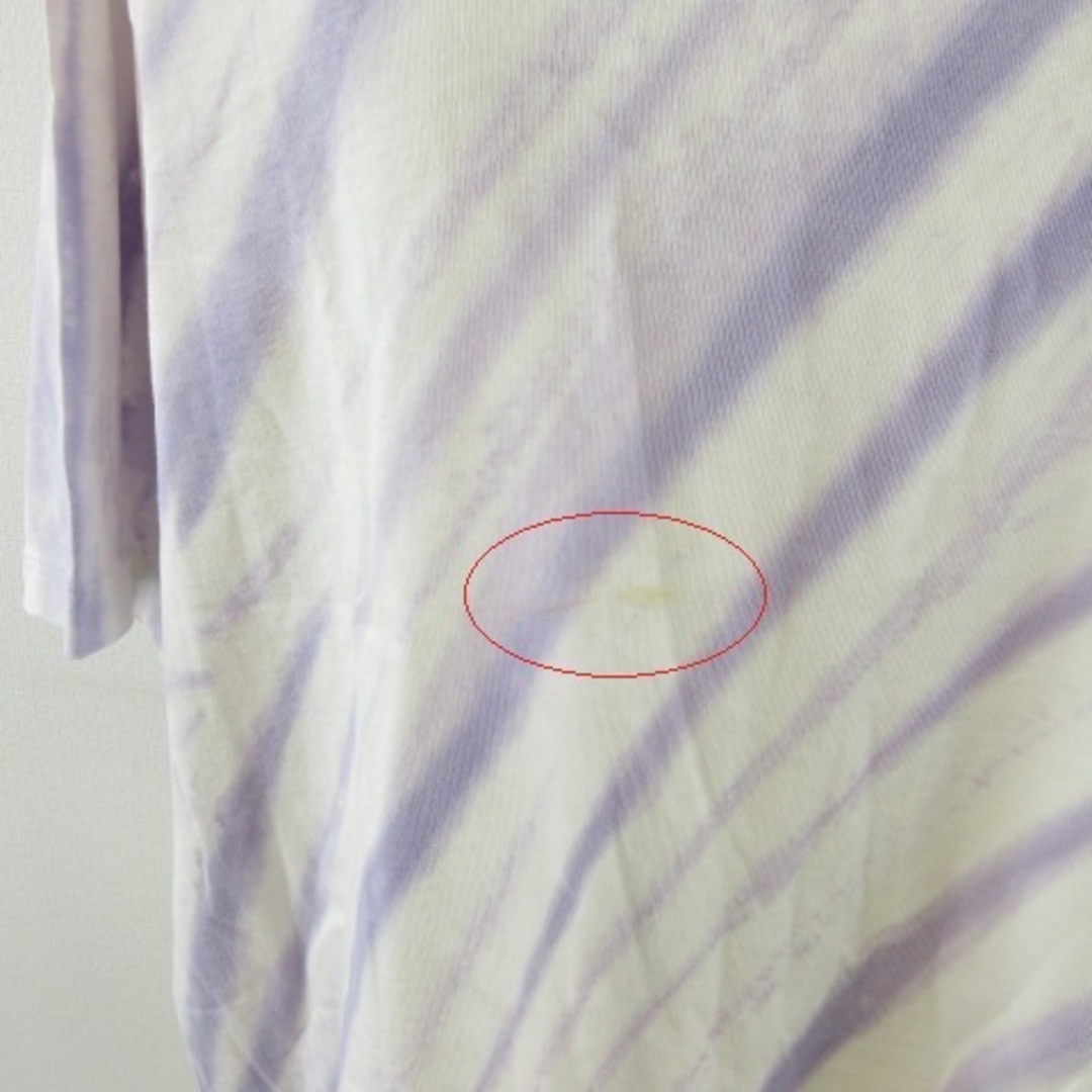 Mila Owen(ミラオーウェン)のミラオーウェン Mila Owen カットソー Tシャツ 半袖 タイダイ柄 紫 レディースのトップス(カットソー(半袖/袖なし))の商品写真