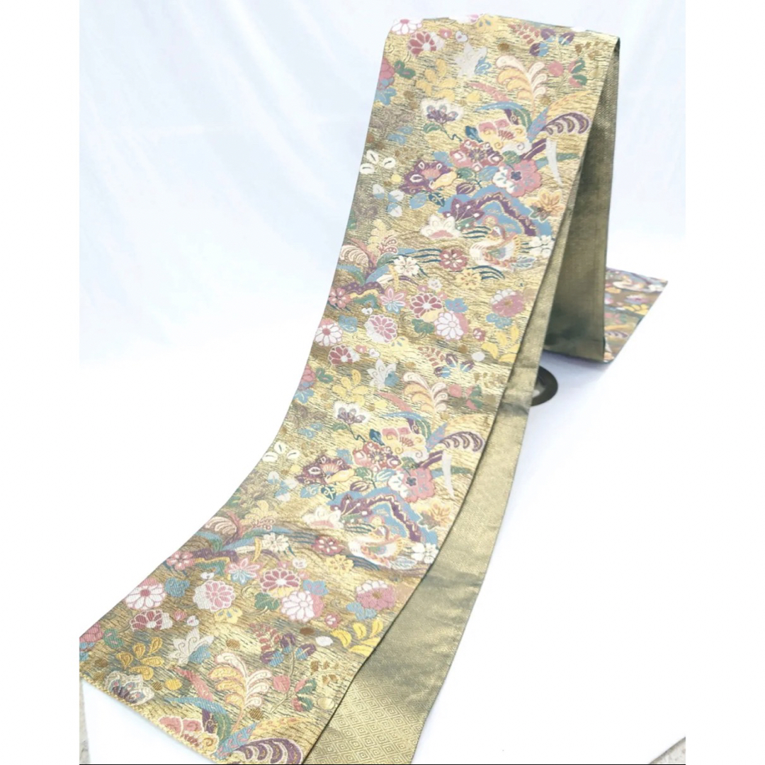 贈答品 FN10530s 早い者勝ち 着物 正絹 袋帯 六通柄