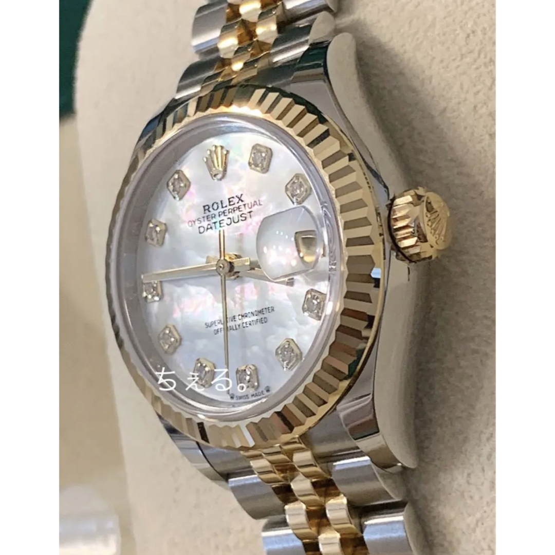 ROLEX(ロレックス)の①【新品】Rolex✨ロレックス デイトジャスト レディース 28 ダイヤ レディースのファッション小物(腕時計)の商品写真