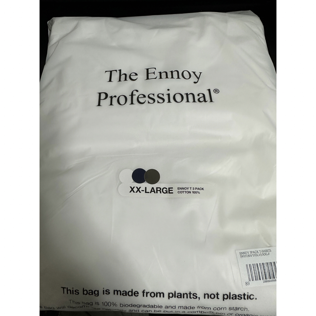 ENNOY 3PACK T-SHIRTS (WHT/NVY/OLV) XXL