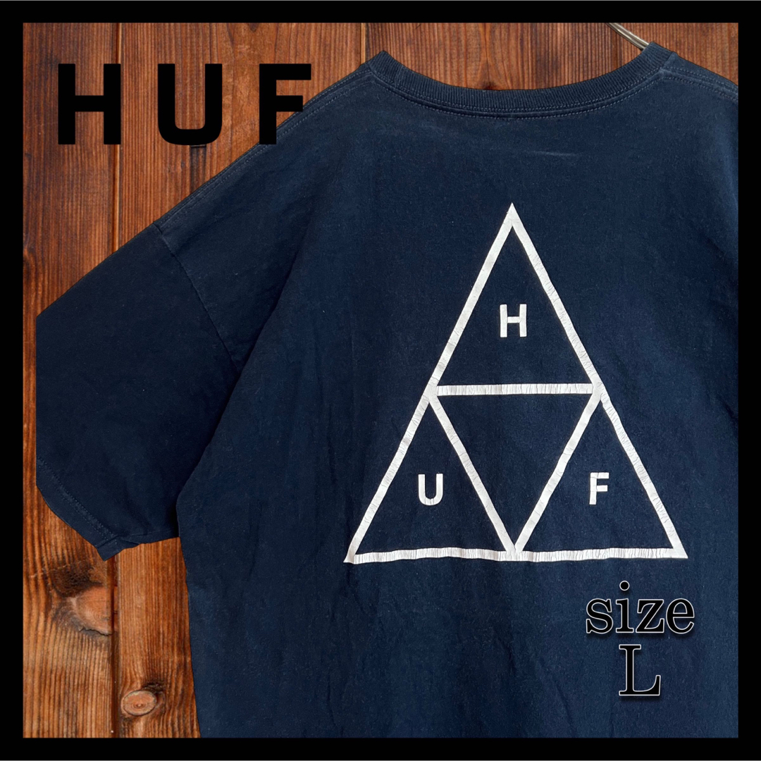 ★人気★HUF ハフ 両面プリントTシャツ 三角ロゴ トライアングル  即完売