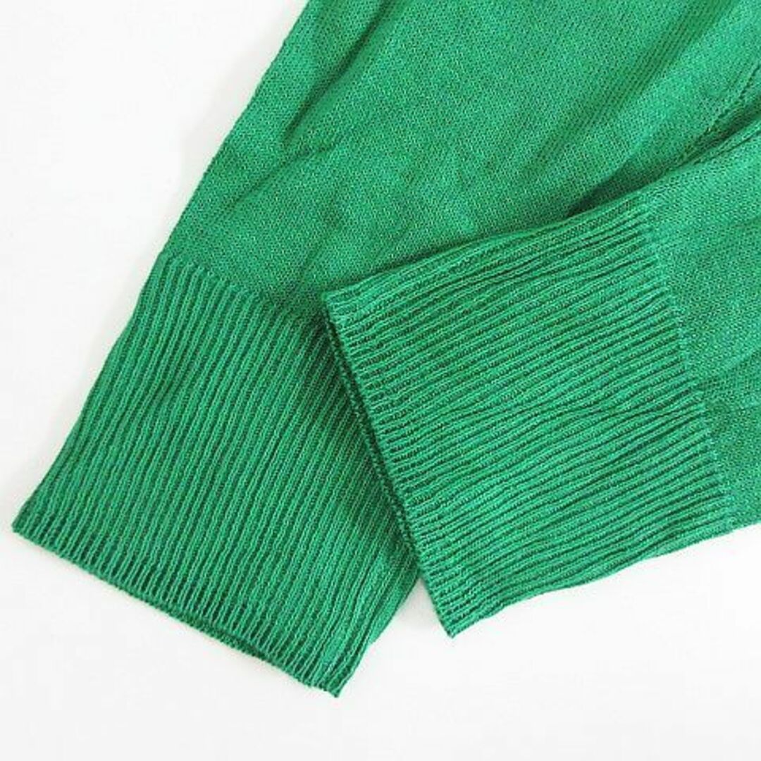 A/T(エーティー)のアツロウタヤマ A/T ニット カーディガン 長袖 丸首 薄手 36 グリーン レディースのトップス(カーディガン)の商品写真