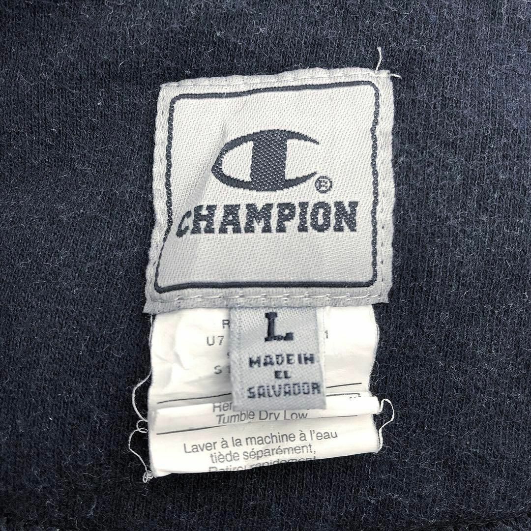 Champion(チャンピオン)のチャンピオン 人気ハーフジップ プルオーバーパーカー刺繍ワンポイントロゴゆるだぼ メンズのトップス(パーカー)の商品写真