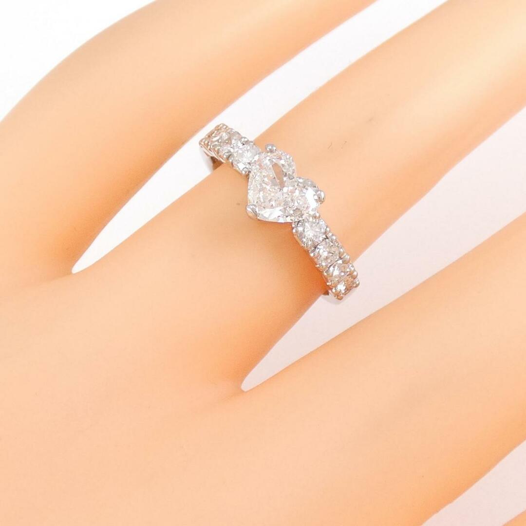PT ダイヤモンド リング 0.577CT F VVS1 ハートシェイプの通販 by