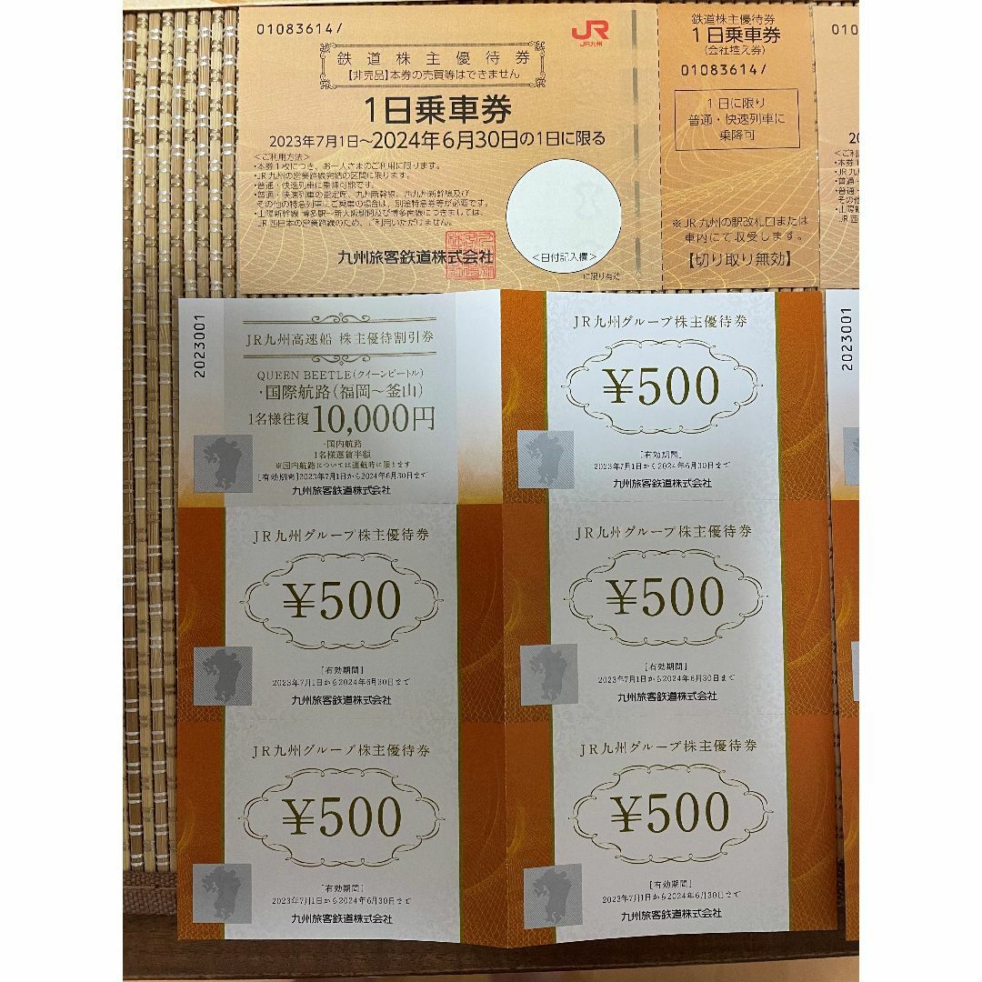 最新 匿名 JR九州旅客鉄道株主優待　2セット チケットの優待券/割引券(その他)の商品写真