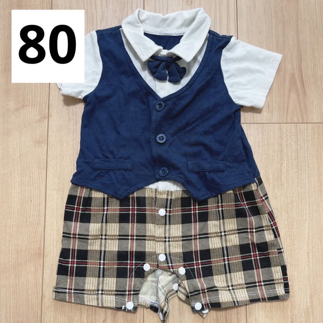 フォーマルロンパース80 キッズ/ベビー/マタニティのベビー服(~85cm)(ロンパース)の商品写真