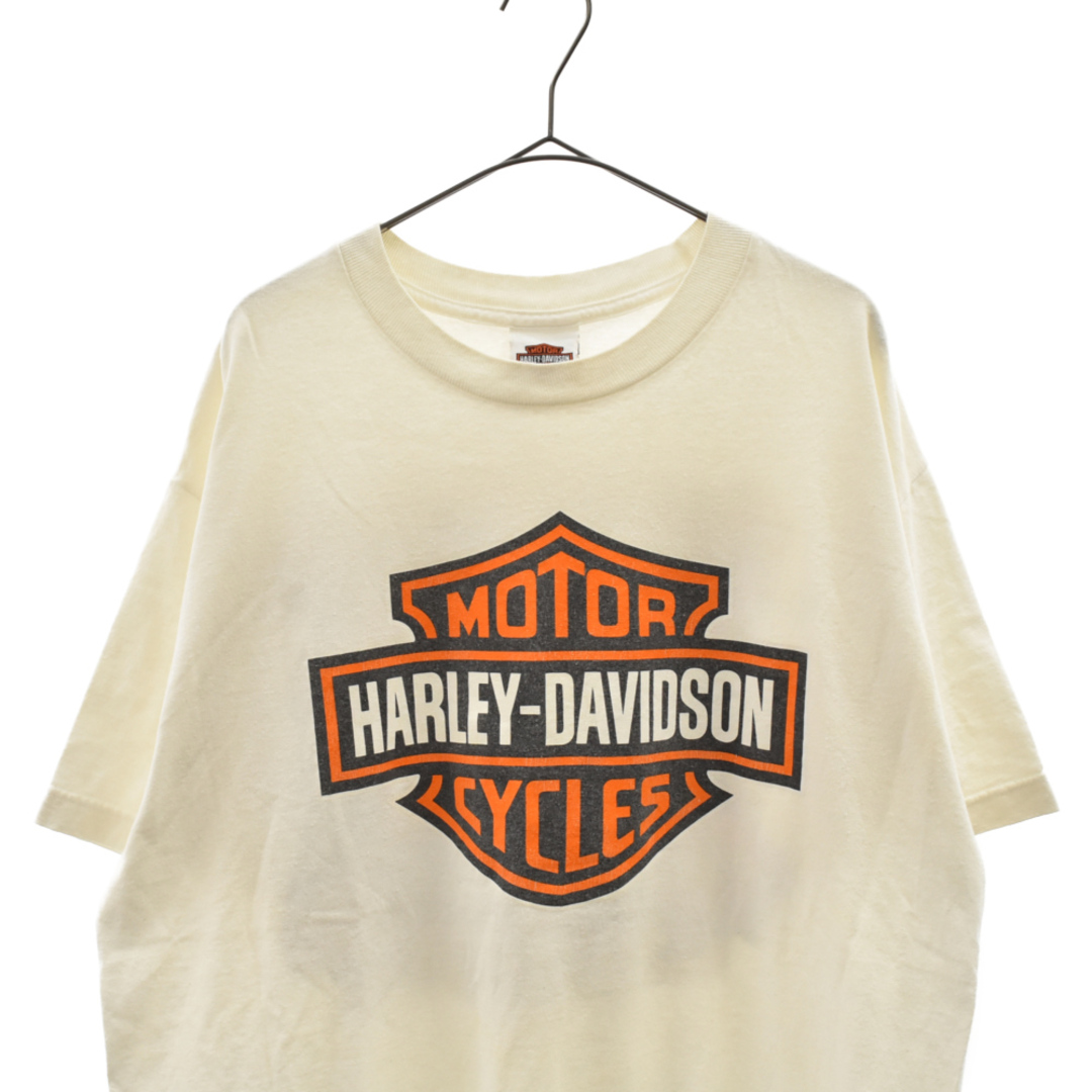 VINTAGE ヴィンテージ Harley-Davidson Gator Logo ハーレーダビッドソン 2018年製 ロゴプリント半袖Tシャツ カットソー ホワイト