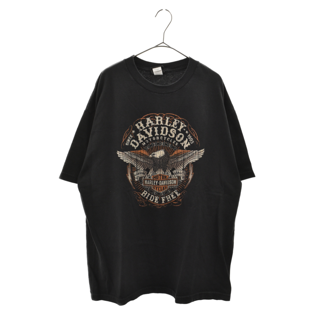 VINTAGE ヴィンテージ Harley-Davidson MODESTO イーグルプリント半袖Tシャツ カットソー ブラック