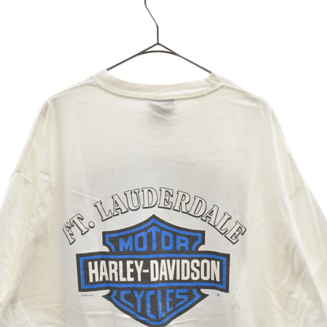 VINTAGE ヴィンテージ 00s Harley-Davidson Bikers Paradise バイクプリント半袖Tシャツ カットソー ホワイト