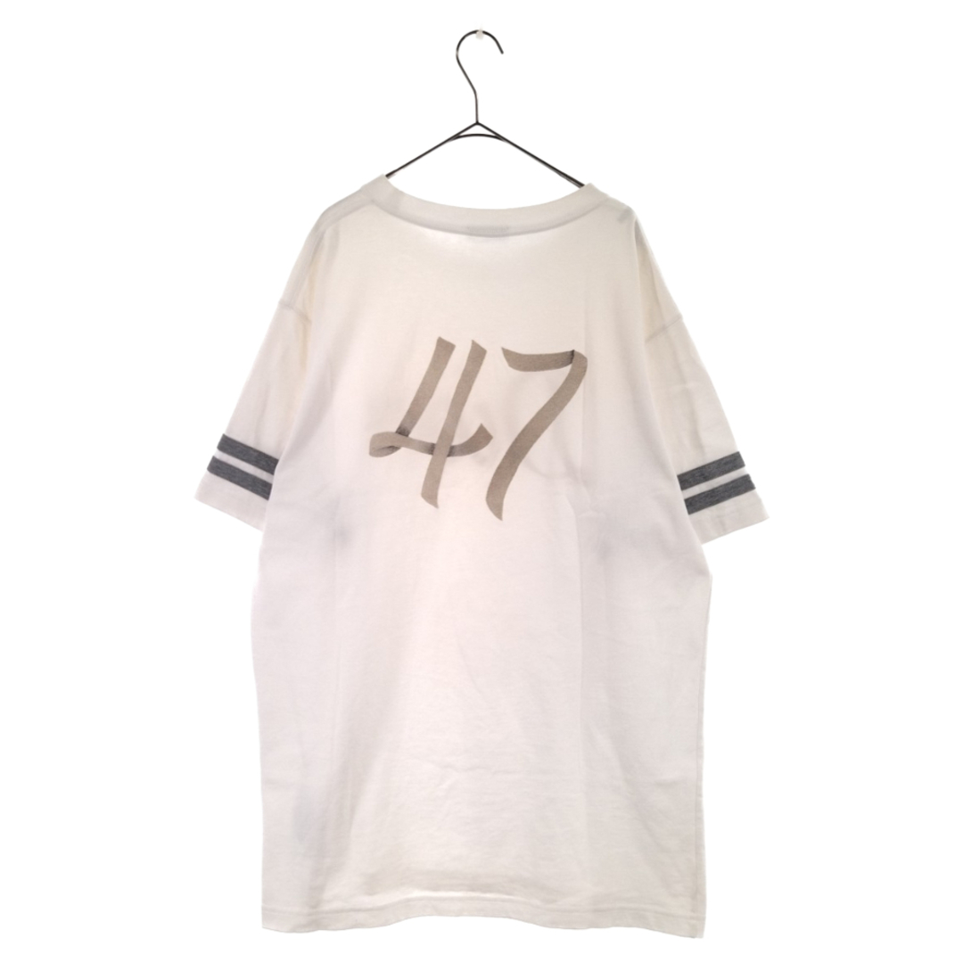 DIOR ディオール 22SS COMPACT COTTON TEE S/S 293J659A0554 フットボールロゴ刺繍オーバーサイズ半袖Tシャツ  カットソーホワイト