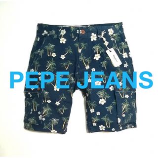 ペペジーンズ(Pepe Jeans)のPEPE JEANS ぺぺジーンズ　カーゴ　ショートパンツ　ネイビー(ショートパンツ)