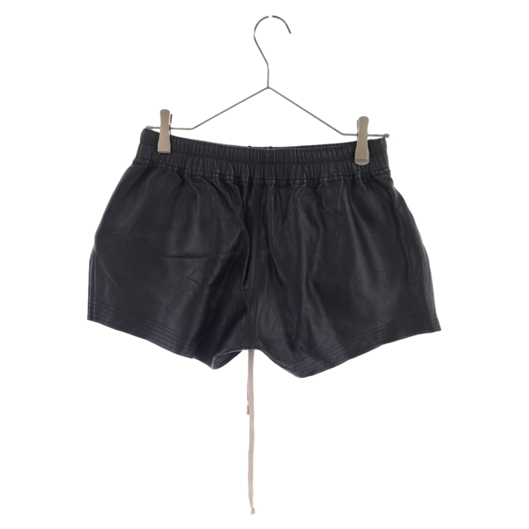 Rick Owens リックオウエンス Peached Lambskin Boxer RP01C5316-LLP ドローストリング ショートパンツ  ブラック レディース