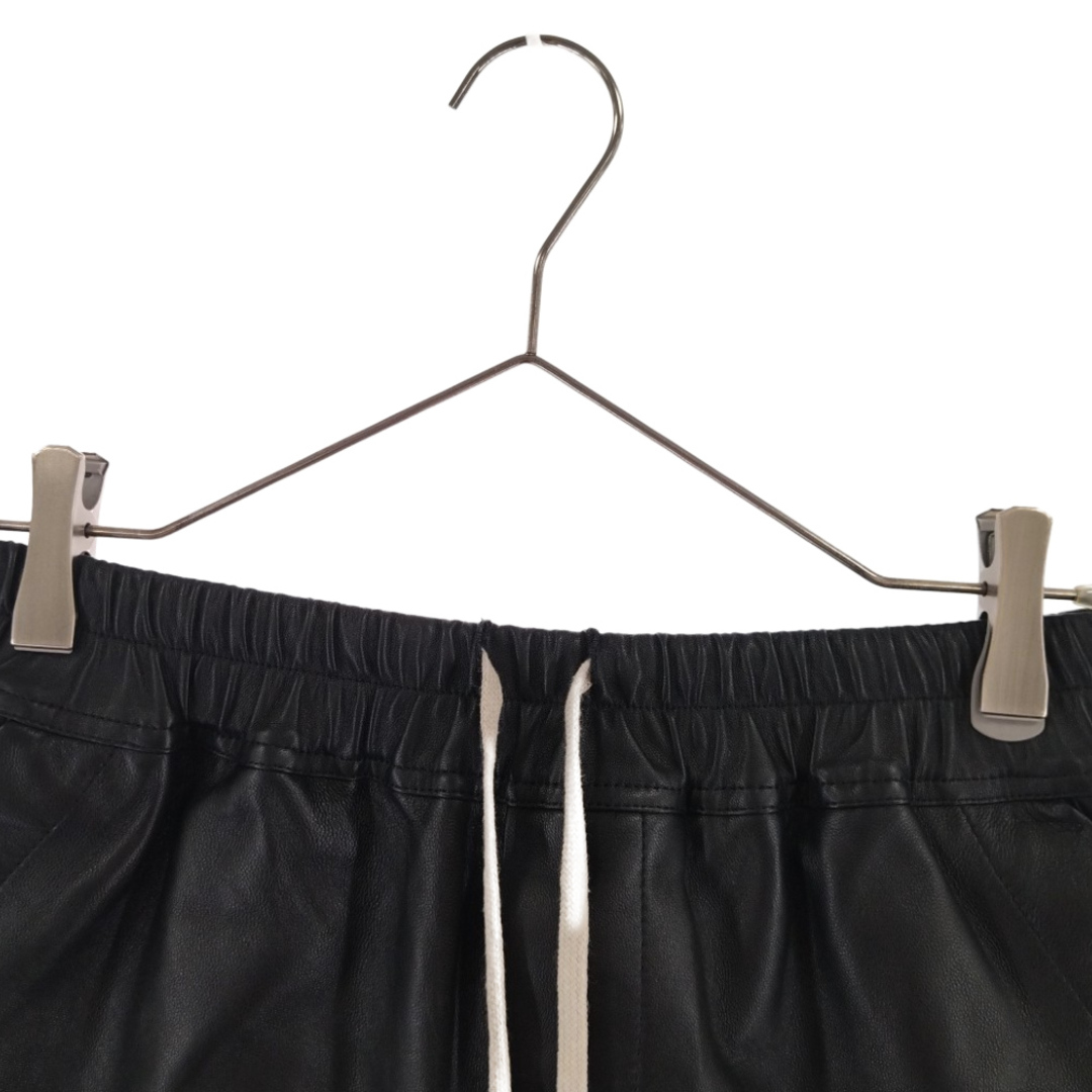 Rick Owens リックオウエンス Peached Lambskin Boxer RP01C5316-LLP ドローストリング ショートパンツ  ブラック レディース