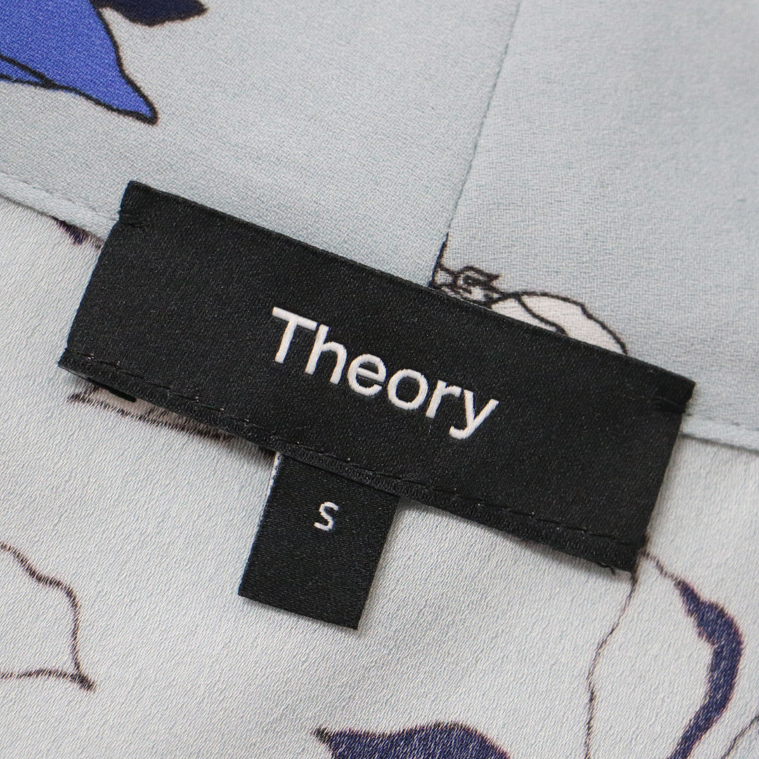 在庫処分・数量限定 22ss Theory Fluid Flower SS Drape NK Top | www