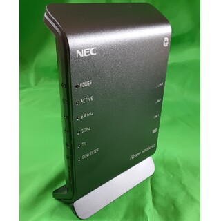 エヌイーシー(NEC)のNEC 無線LANホームルータ PA-WG1200HS2(PC周辺機器)