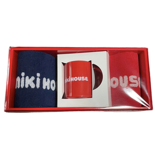 ミキハウス(mikihouse)の【未使用品】MIKI HOUSE ミキハウス マグカップ ミニタオル 2Pセット(マグカップ)