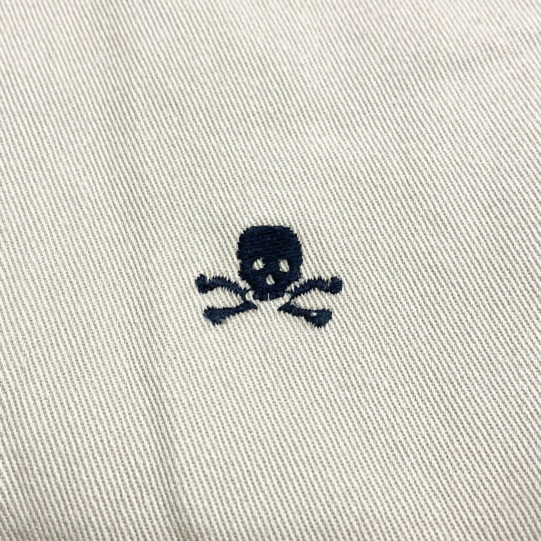 【希少】ラルフローレン ニット フルジップ USA製 コットン 刺繍 ベージュ