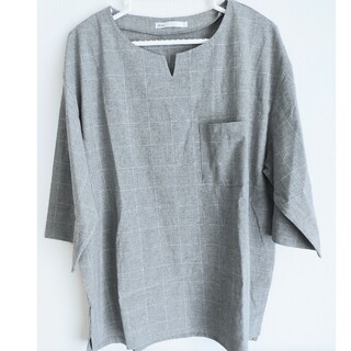 イッカ(ikka)のikka 5分袖シャツ XLサイズ(Tシャツ/カットソー(半袖/袖なし))