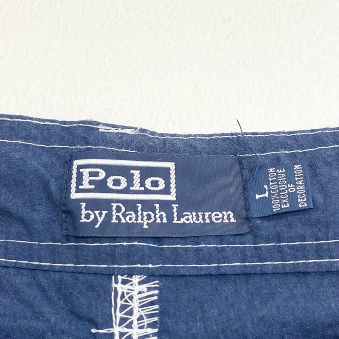 Ralph Lauren(ラルフローレン)のUS古着 ポロ ラルフローレン Polo by Ralph Lauren スイム ショートパンツ ボードショーツ R.L.Y.C ワッペン サイズ：W30 ネイビー【中古】 メンズの水着/浴衣(水着)の商品写真