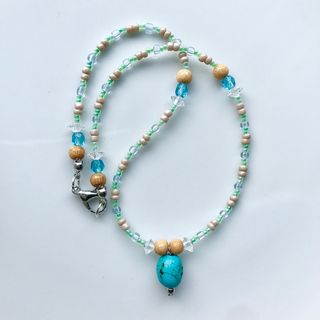 beads necklace＊emerald(ネックレス)