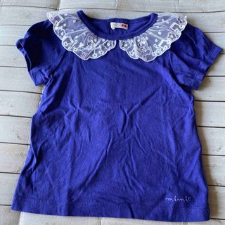 ニットプランナー(KP)の美品 knitplanner レース襟 Tシャツ 100cm(Tシャツ/カットソー)