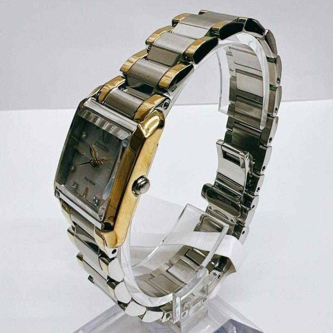 新品 日本未入荷 シチズン 8石ダイヤ エコドライブ レディース ソーラー腕時計