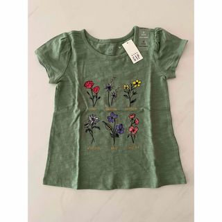 ベビーギャップ(babyGAP)のトップス  Tシャツ　半袖　花柄　100(Tシャツ/カットソー)