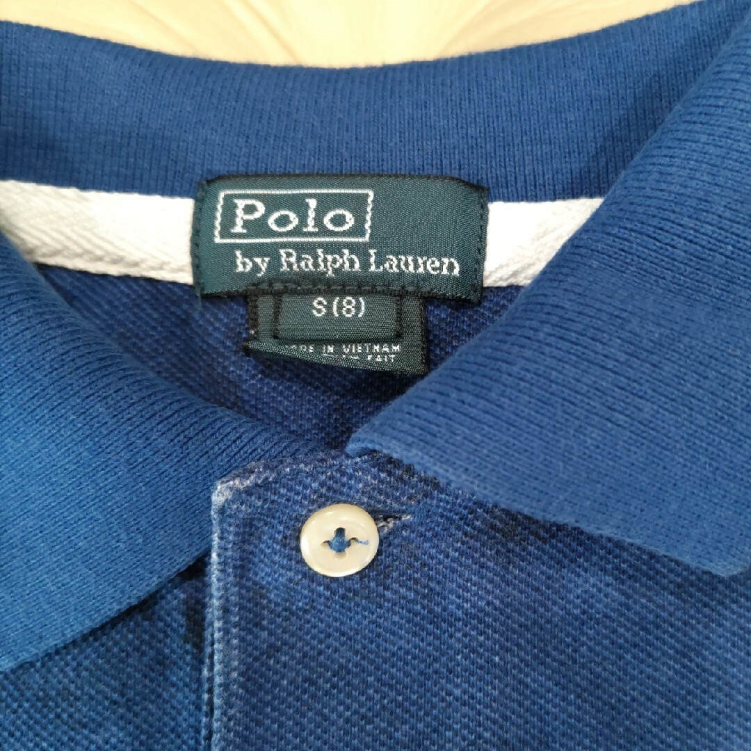 POLO RALPH LAUREN(ポロラルフローレン)のラルフローレン 半袖ポロシャツ 140　ブルー キッズ/ベビー/マタニティのキッズ服男の子用(90cm~)(Tシャツ/カットソー)の商品写真